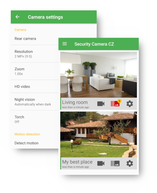 Security camera sale cz app